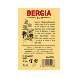 Rabarbaro Bergia 700 ml