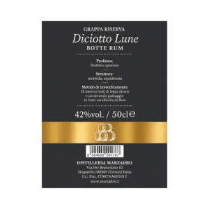 Diciotto Lune Riserva Rum Grappa Marzadro 500 ml