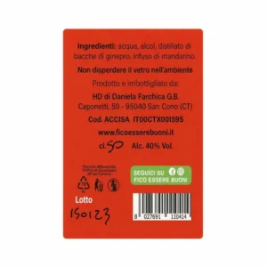 Gin Mandarin Fico Essere Buoni 500 ml