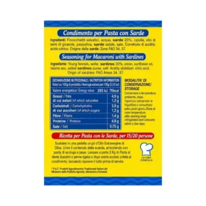 Condimento per Pasta Finocchietto e Sarde F.lli Contorno 2 kg
