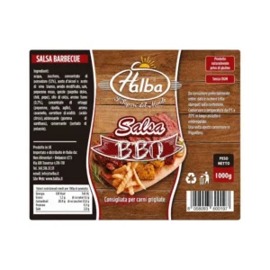 Salsa Barbecue Agrodolce Halba 900 g - dettaglio etichetta