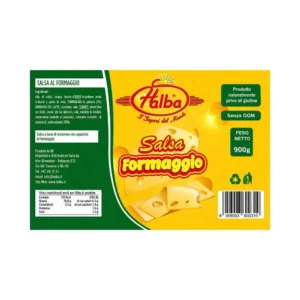 Salsa al Formaggio Cremosa Halba 900 g - dettaglio etichetta