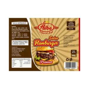 Salsa Hamburger Cremosa Halba 900 g - dettaglio etichetta
