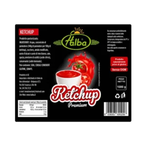 Ketchup Professionale Halba 900 g - dettaglio etichetta