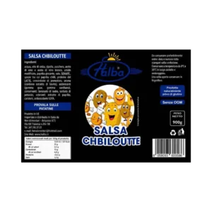 Salsa Chiboulette Halba 900 g - dettaglio etichetta