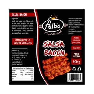 Salsa Bacon Halba 900 g - dettaglio etichetta