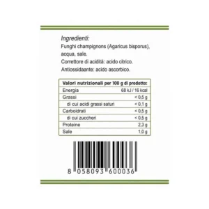 Funghi al Naturale 400 g - Sole e Napule