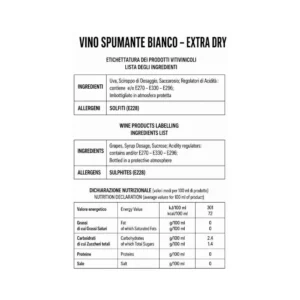 Spumante Santero 958 Dedica Extra Dry 750 ml