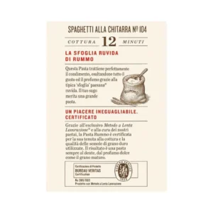 Rummo Spaghetti alla Chitarra N°104 500 g – Ruvida al Bronzo