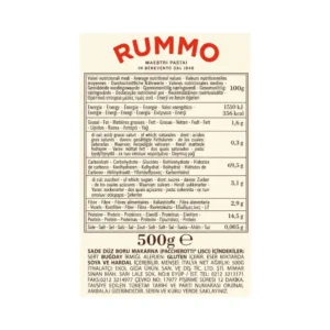 Paccherotti Lisci n. 168 Rummo 500 g