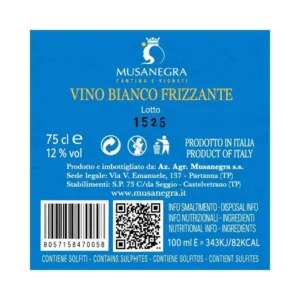 Curù Catarratto Frizzante Musanegra 75 cl