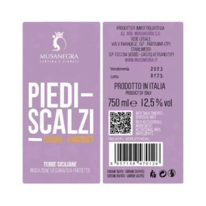 Syrah Cabernet IGP Piedi Scalzi Rosso Musanegra 75 cl