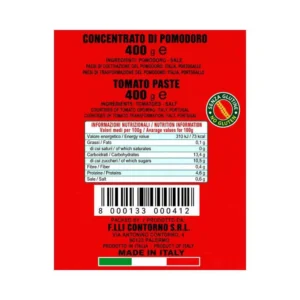 Contorno Concentrato di Pomodoro 400 g