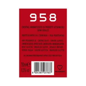 Spumante Santero 958 Glam Red 750 ml