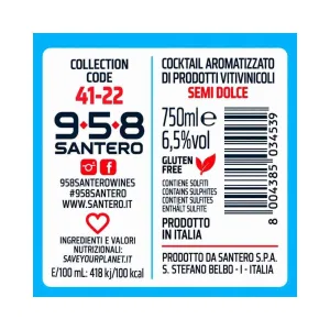Santero 958 Blu Dolce Spumante 750 ml