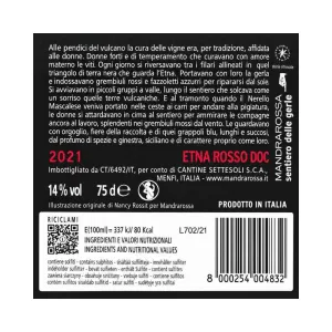Mandrarossa Sentiero delle Gerle Etna Rosso 75 cl
