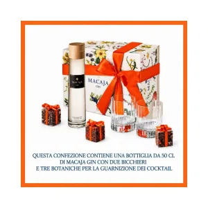 Macaja Gin Gift Box con Calici e Spezie
