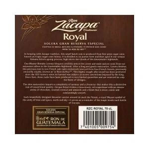 Rum Zacapa Royal 70 cl – Gran Reserva Especial