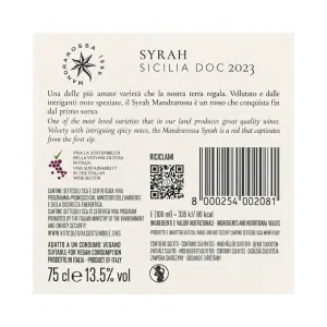 Mandrarossa Syrah 75 cl