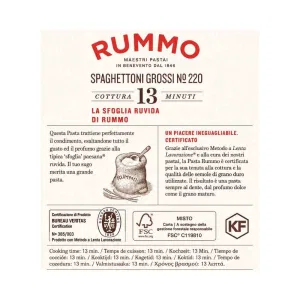 Rummo Spaghettoni Grossi N°220 500 g – Trafilata al Bronzo