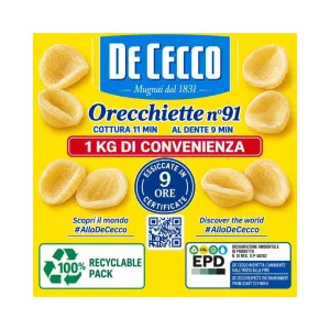 Orecchiette n. 91 De Cecco 1 kg
