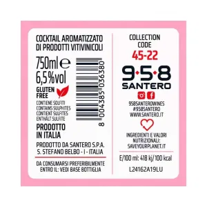 Santero 958 Rosé Dolce Spumante 750 ml