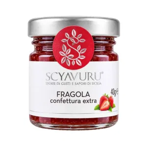 Confettura Extra di Fragola 40g | Scyavuru