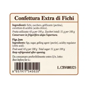Confettura Extra di Fichi 250g | Scyavuru (ETICHETTA 360°)