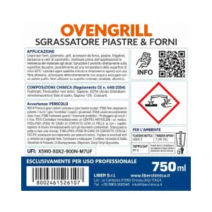 Likor Ovengrill Detergente per Piastre e Forni 0,75 l