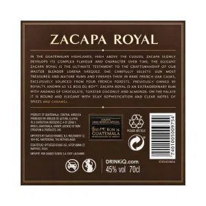 Rum Zacapa Royal 70 cl – Gran Reserva Especial