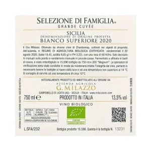Chardonnay Milazzo Selezione di Famiglia 75 cl