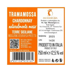 Vino Chardonnay Frizzante IGP 75 cl Tramamossa – Musanegra
