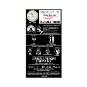 Florio Marsala Vergine Riserva 1998 VR1898 75 cl