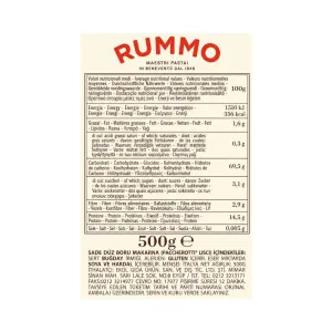 Paccherotti Lisci n. 168 Rummo 500 g