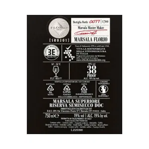 Florio Marsala Superiore Semisecco Riserva 2001 75 cl – Vendemmia Rara