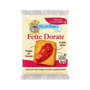 Fette Biscottate Dorate Monoporzione – 100 Confezioni da 17 g