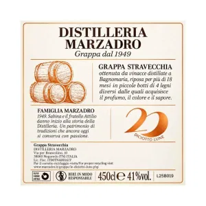 Grappa Marzadro Le Diciotto Lune Rehoboam 4,5 l