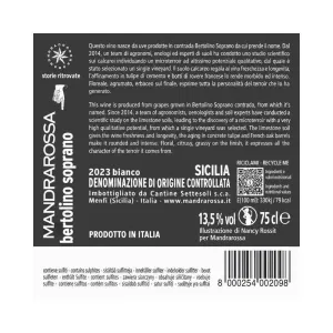 Mandrarossa Bertolino Soprano Bianco Sicilia DOC 75 cl