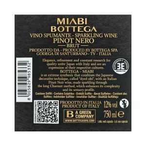 Bottega Miabi Pinot Nero 75 cl – Spumante Brut