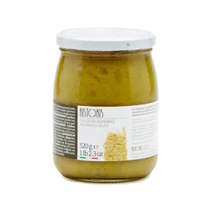 Salsa di Asparagi Ristoris — Vaso 520 g — per Pasta, Crostini e Carni Bianche