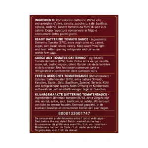 Salsa Pronta Pomodorino Datterino F.lli Contorno – Bella Palermo 330 g