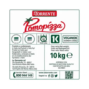 Polpa Pomopizza 2x5 kg La Torrente Bag in Box