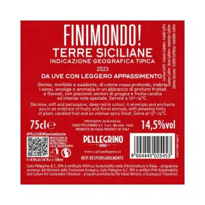 Finimondo Pellegrino 75 cl – Vino Rosso Siciliano