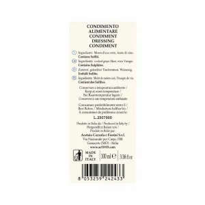 Condimento Nero Dolce Barricato Famiglia Fiorini 100 ml