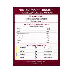 Turcio/Ideal vino rosso 2 l