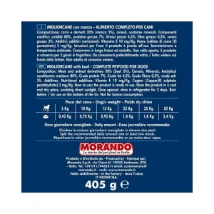 Migliorcane Cibo Umido per Cani Adulti al Manzo – Bocconcini in Lattina 405 g