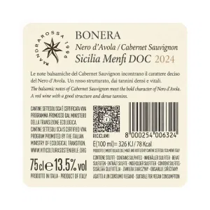 Mandrarossa Bonera Nero d'Avola Cabernet Franc Sicilia DOC 75 cl