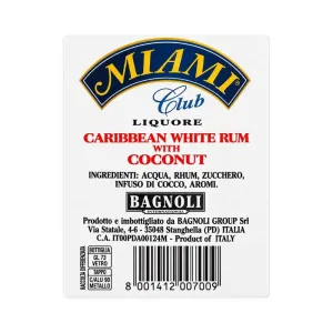 Liquore Miami Club 1 l – Rum e Cocco