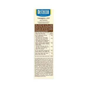 Lasagne all'Uovo De Cecco 500 g