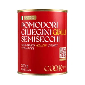 POMODORI CILIEGINI GIALLI SEMISECCHI LATTA GR 750 COOKAPP